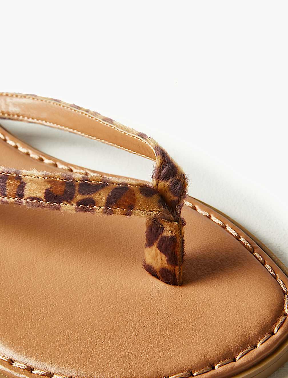 Animal Print Flip-Flops
