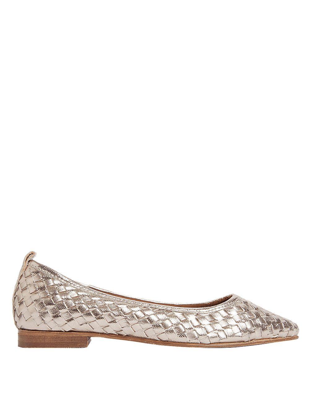 Leather Flat Ballet Pumps