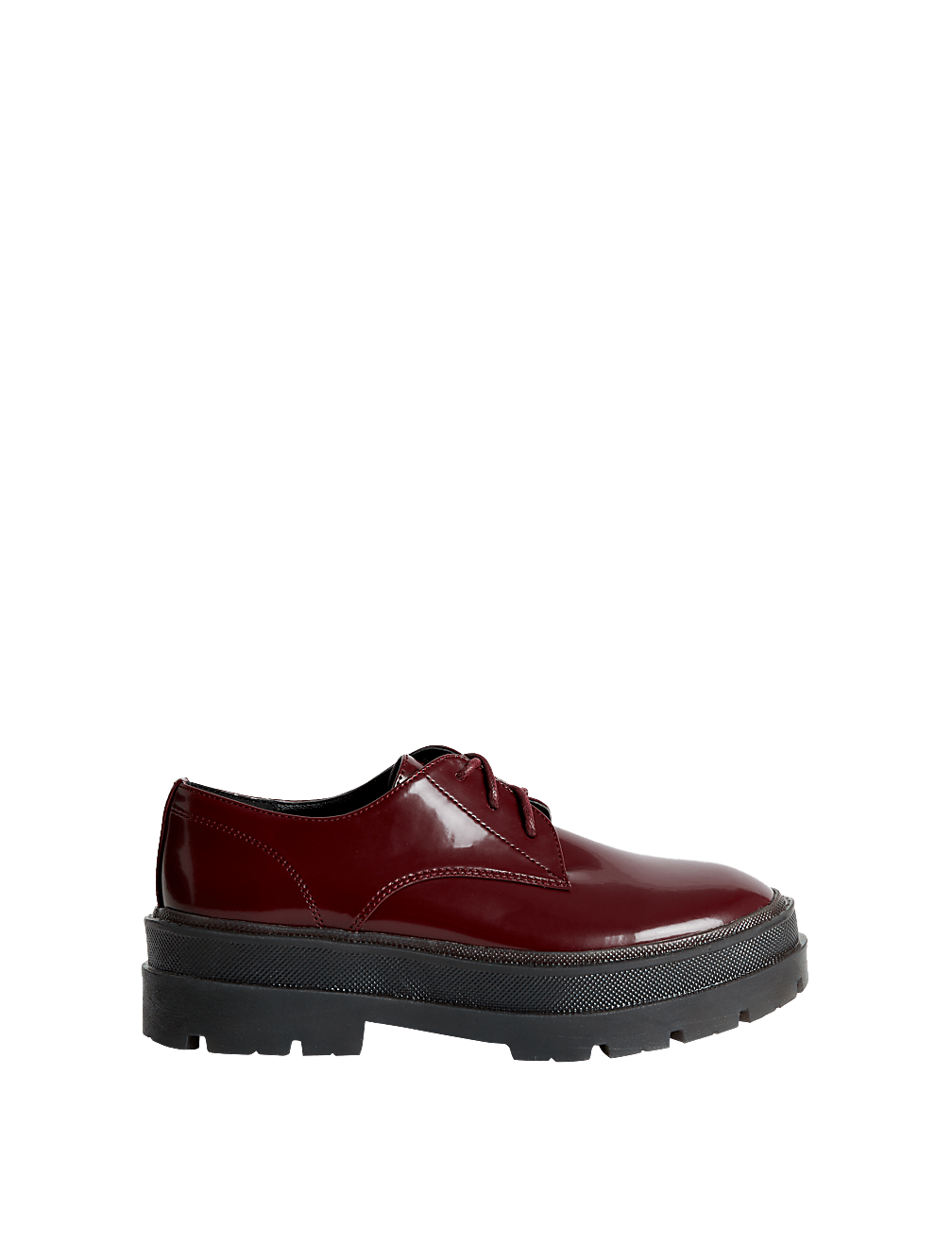 Chunky Lace-Up Flatform Brogues