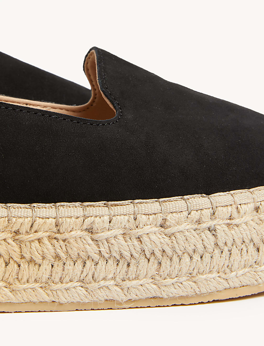 Suede Flatform Espadrilles