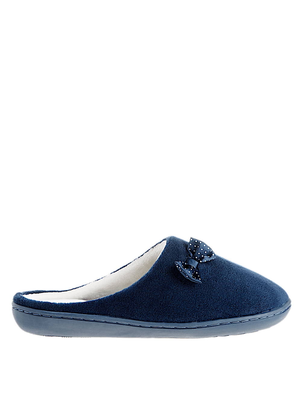 Spotted Bow Mule Slippers