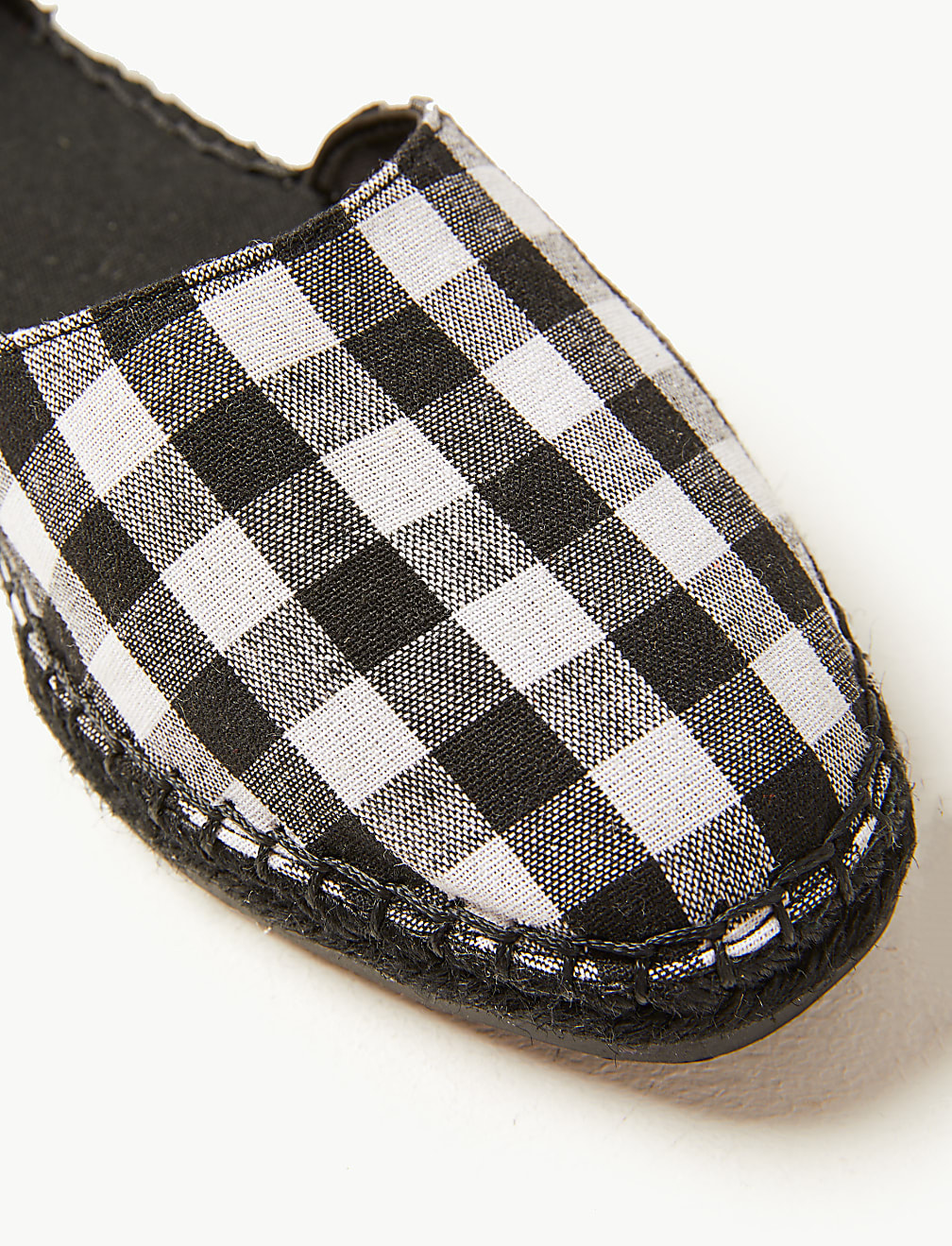Almond Toe Gingham Espadrilles