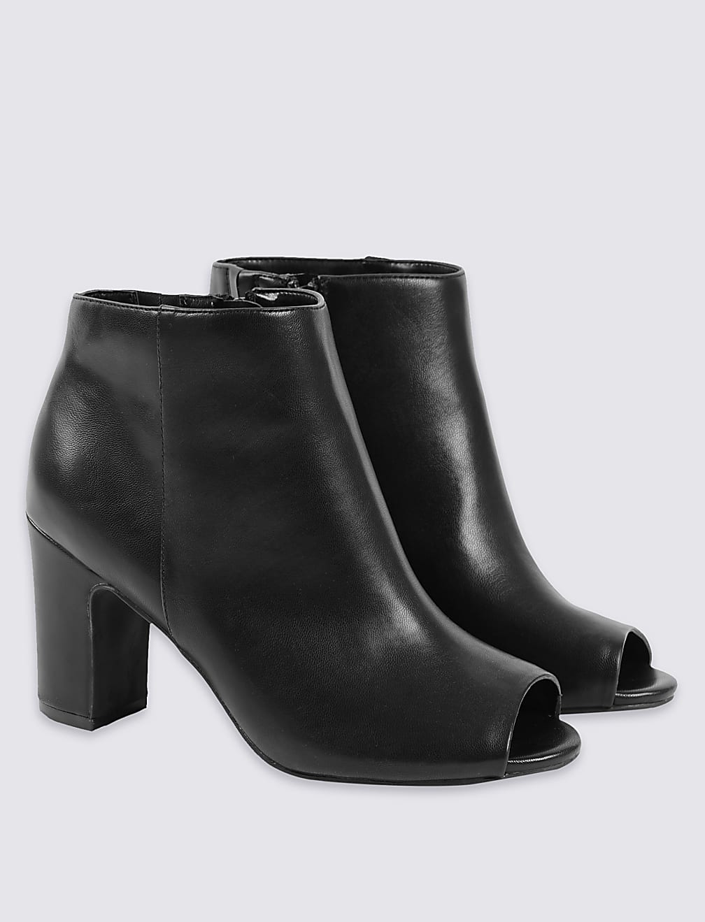 Block Heel Ankle Boots with Insolia®