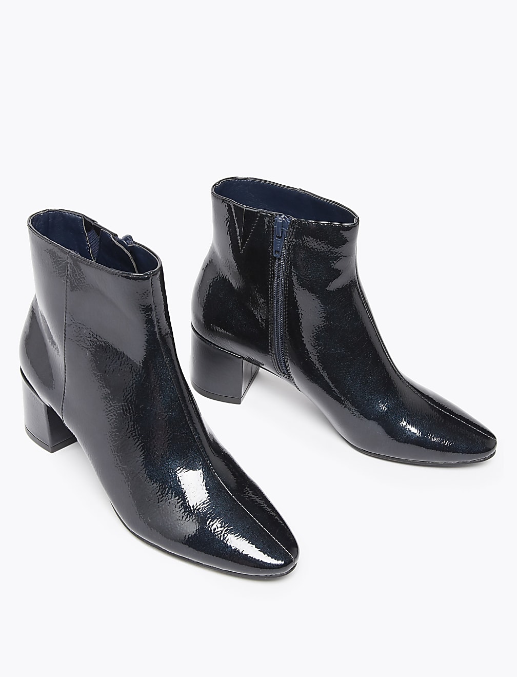 Block Heel Ankle Boots