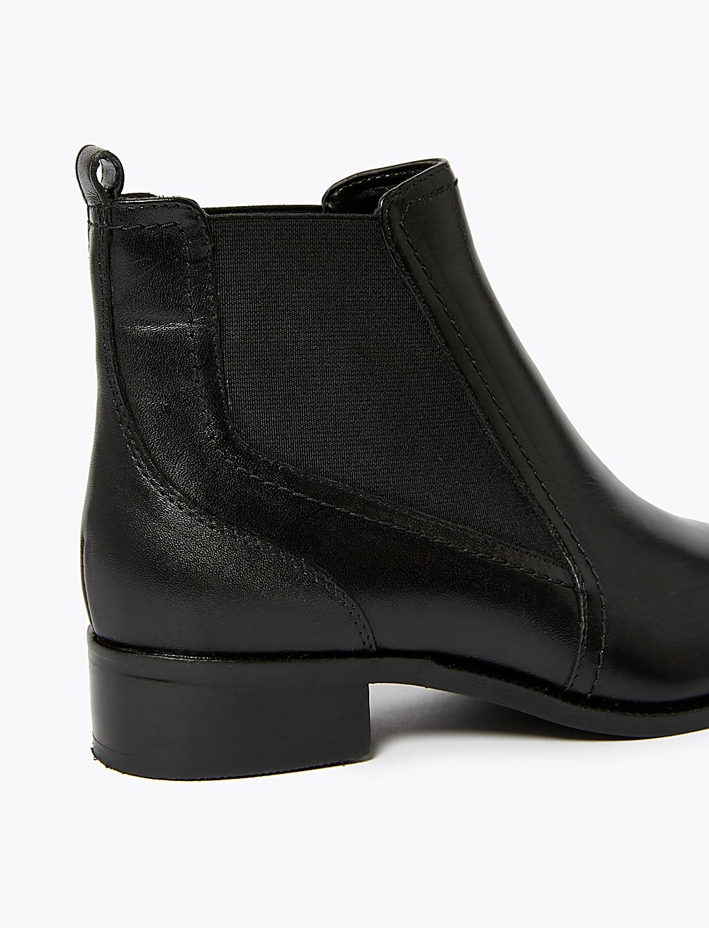 Wide Fit Leather Chelsea Ankle Boots