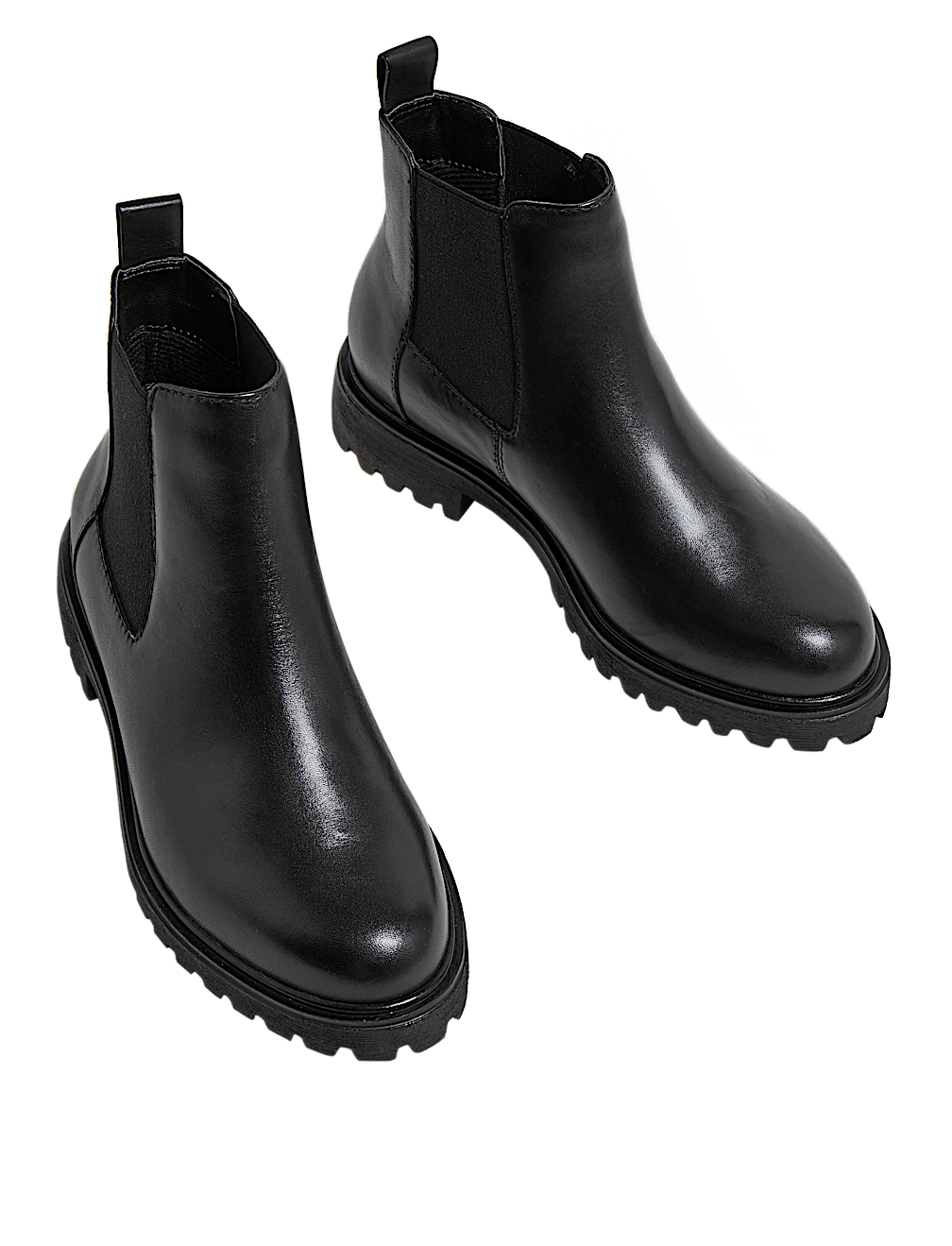 Wide Fit Leather Chelsea Ankle Boots