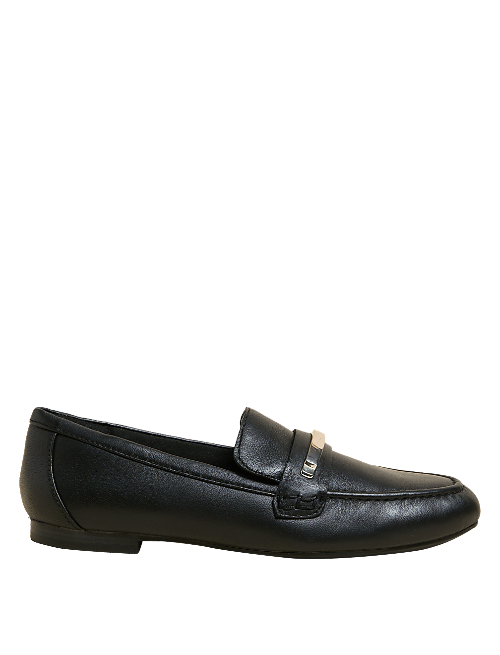 Wide Fit Leather Trim Loafers