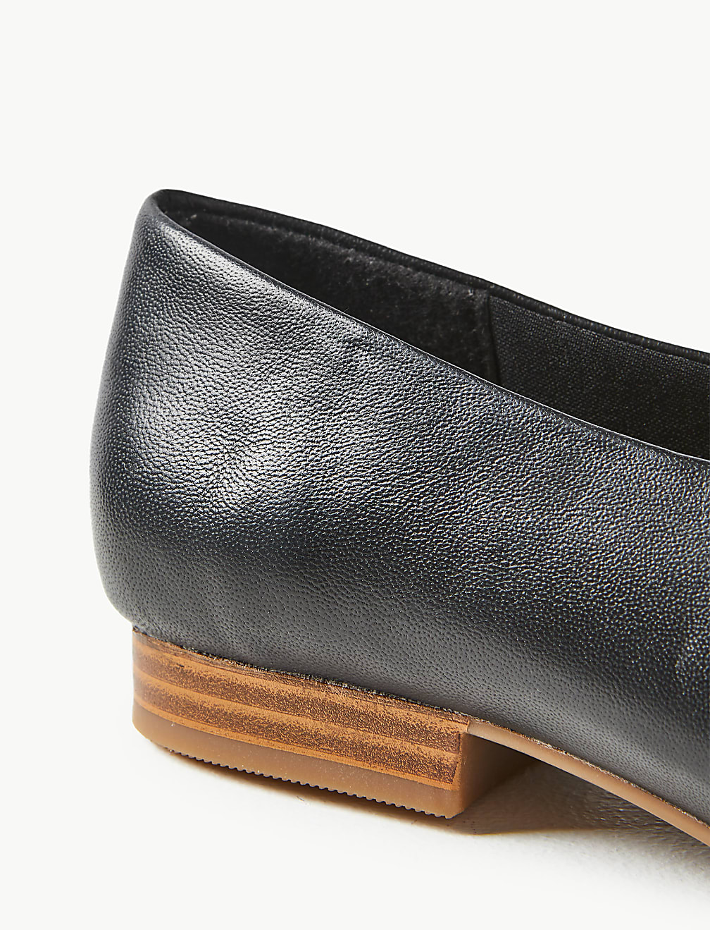 Leather Square Toe Pumps