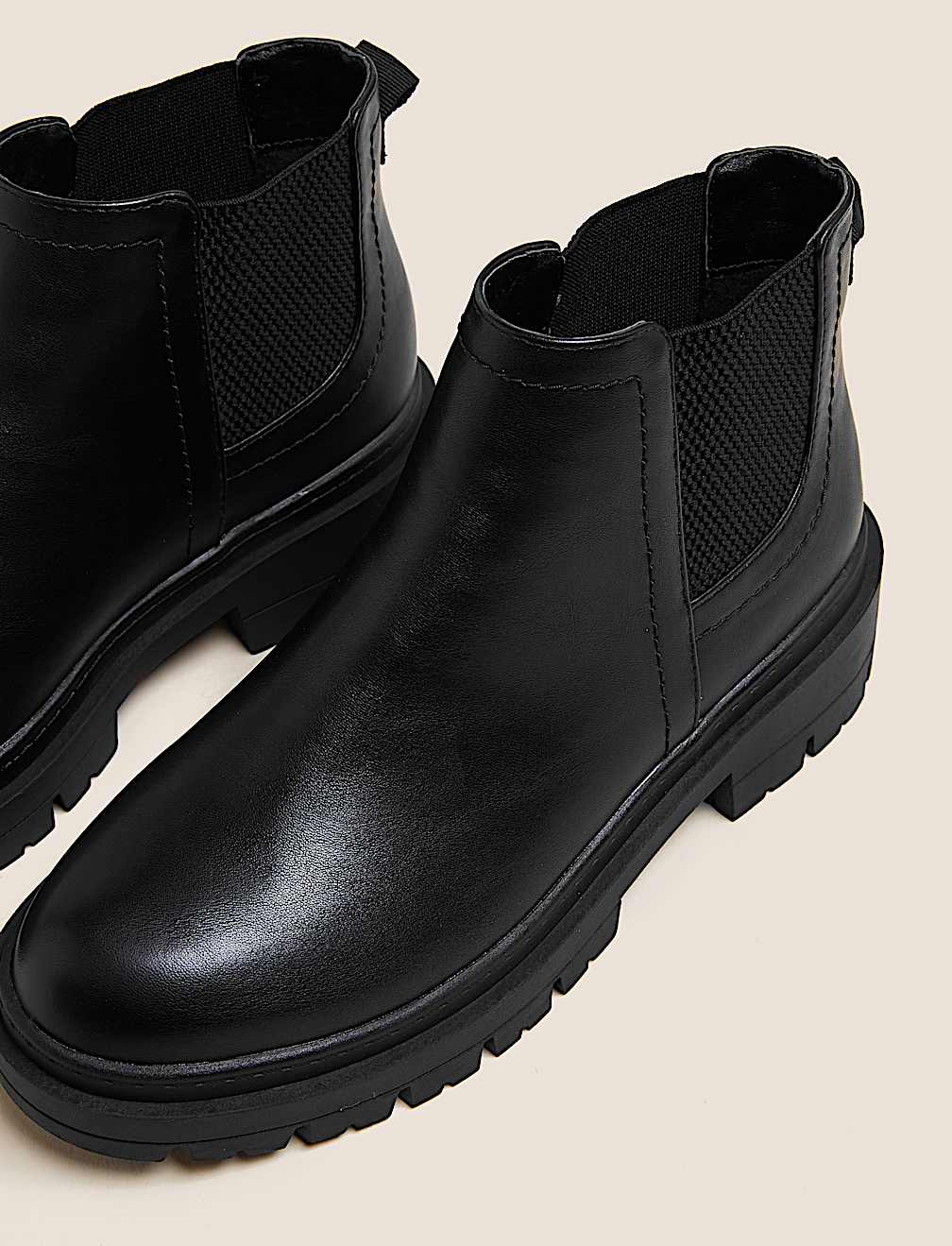 Wide Fit Chunky Chelsea Ankle Boots