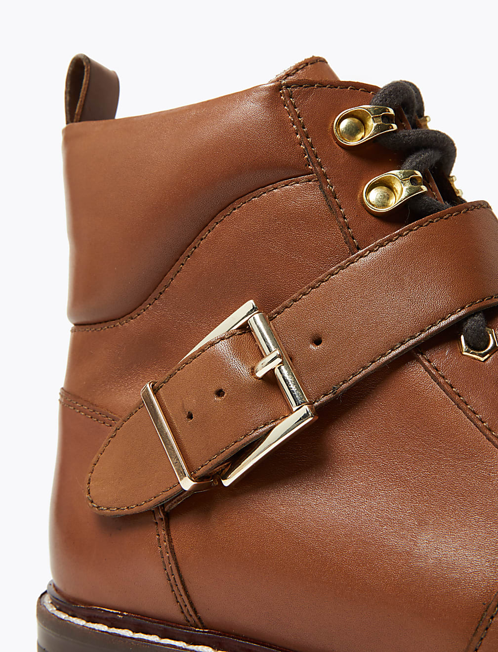 Leather Hiker Ankle Boots