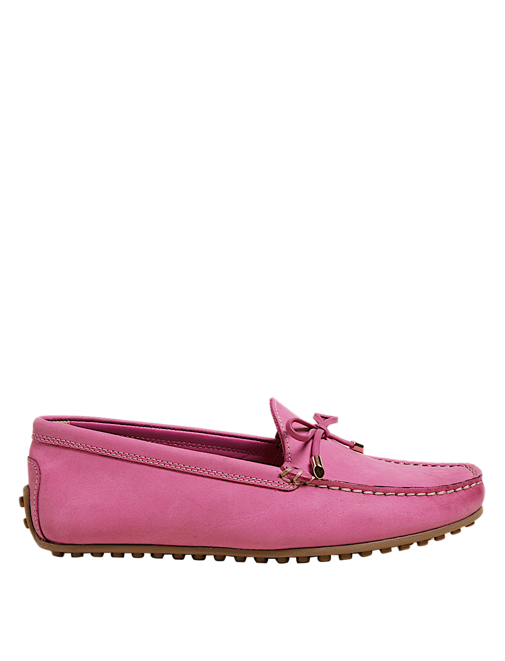Wide Fit Leather Bow Boat Shoes