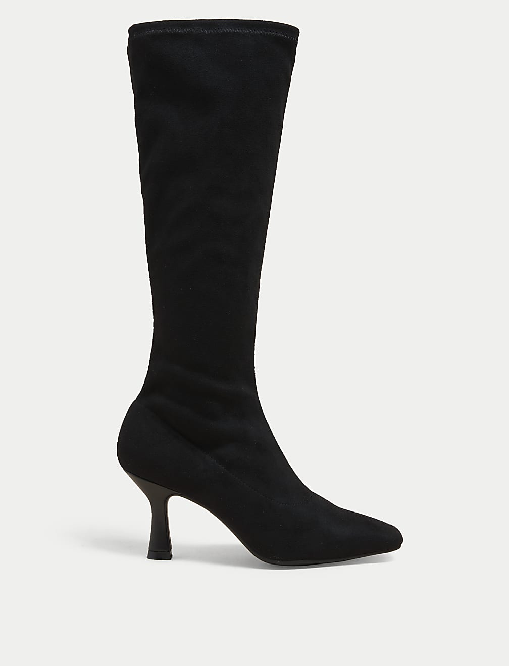 Stiletto Heel Square Toe Knee High Boots