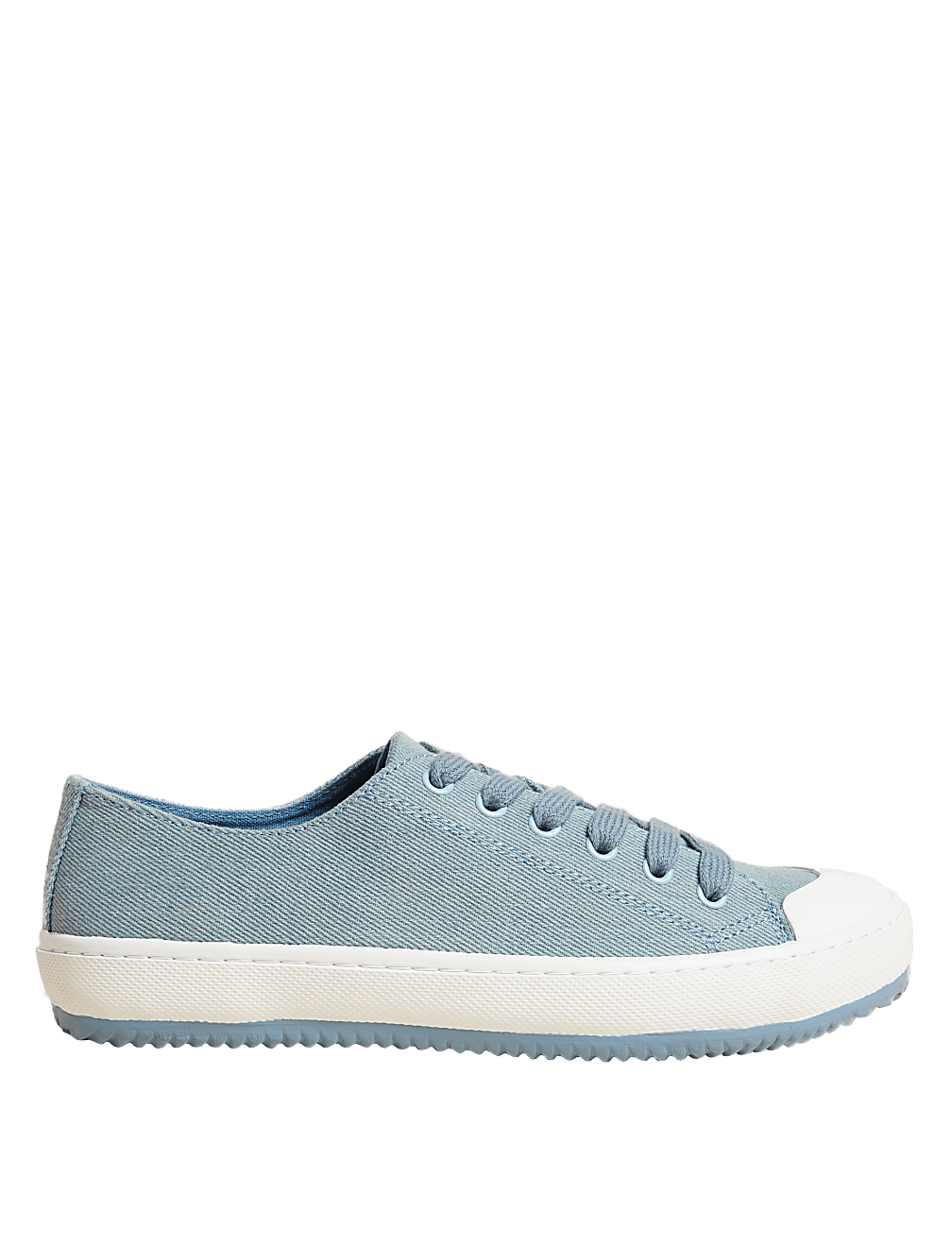 Canvas Lace Up Printed Trainers