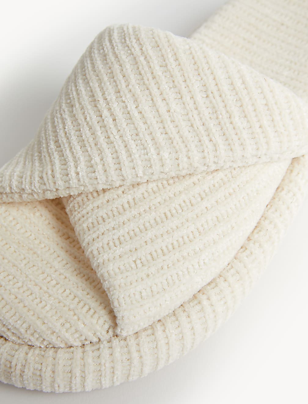 Knitted Flat Mule Slippers