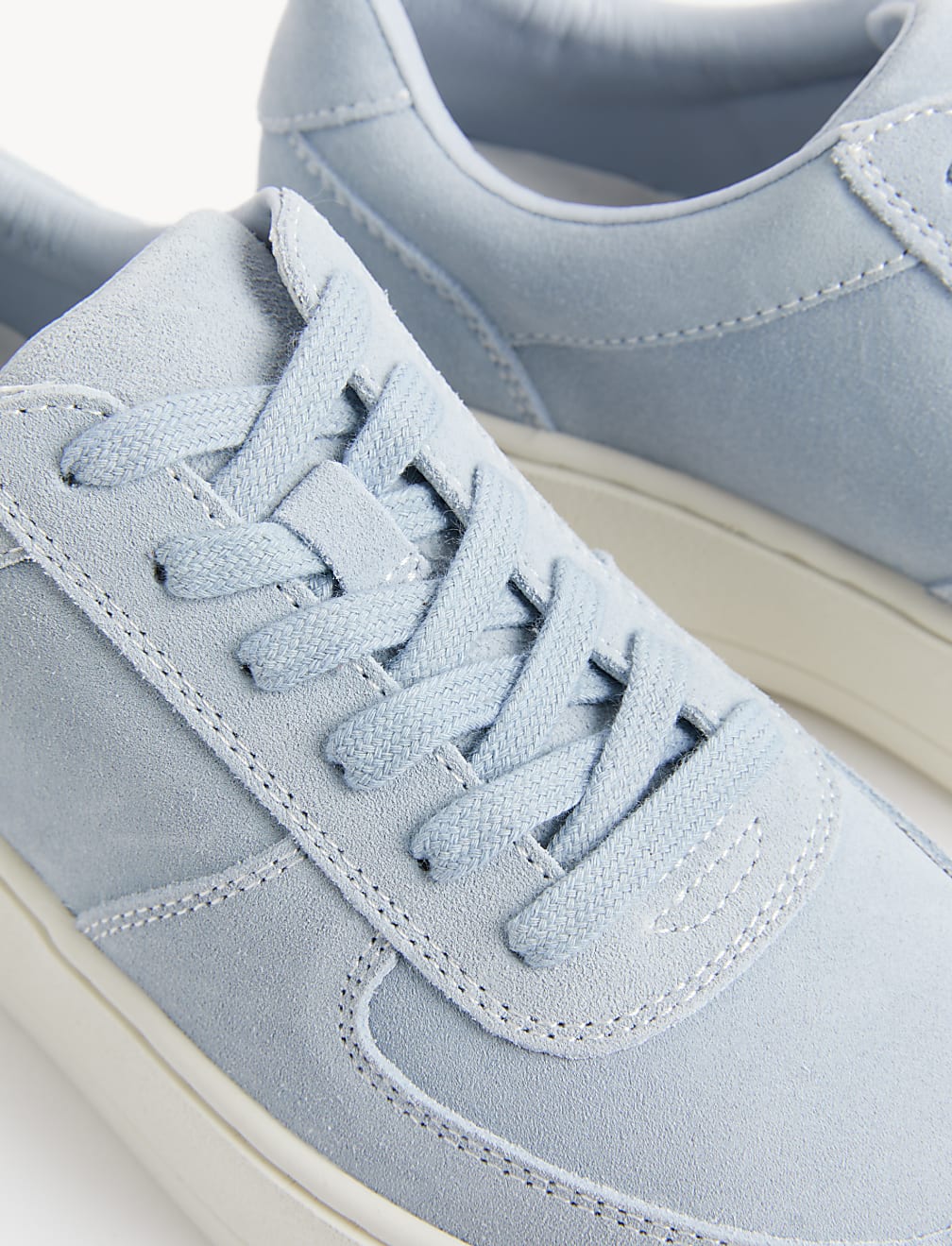 Leather Lace Up Chunky Trainers