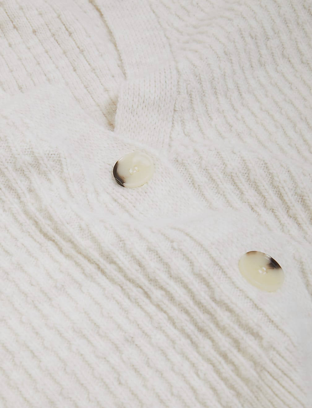 Textured V-Neck Button Front Cardigan