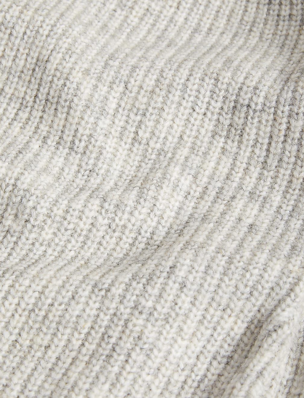 Ribbed Longline Cardigan with Alpaca Wool