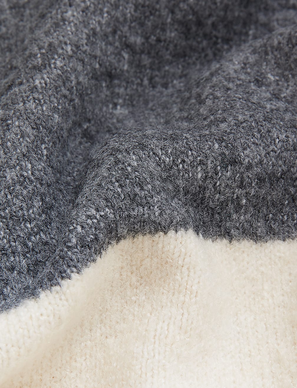 Striped Roll Neck Longline Jumper