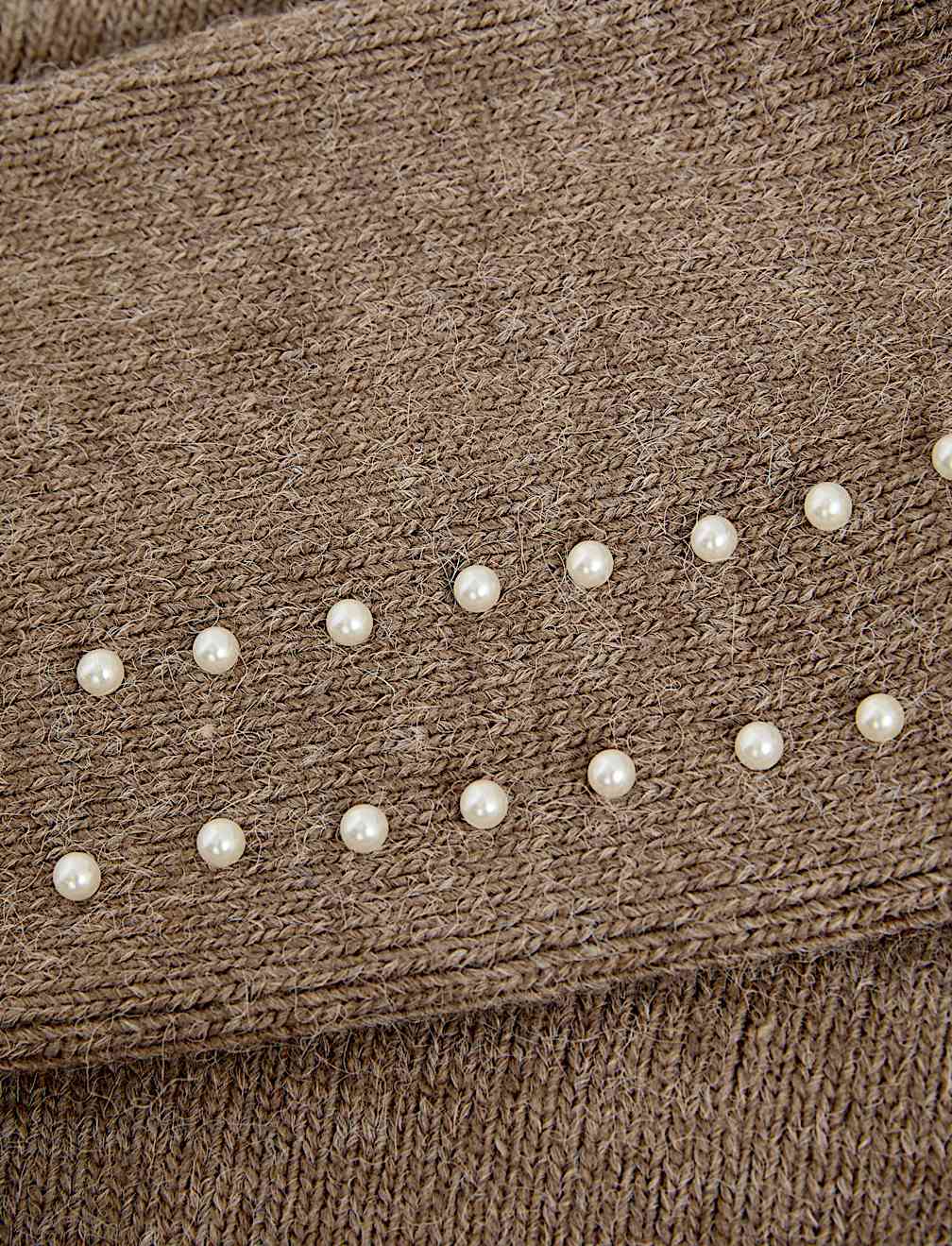 Embellished Cropped Crew Neck Jumper
