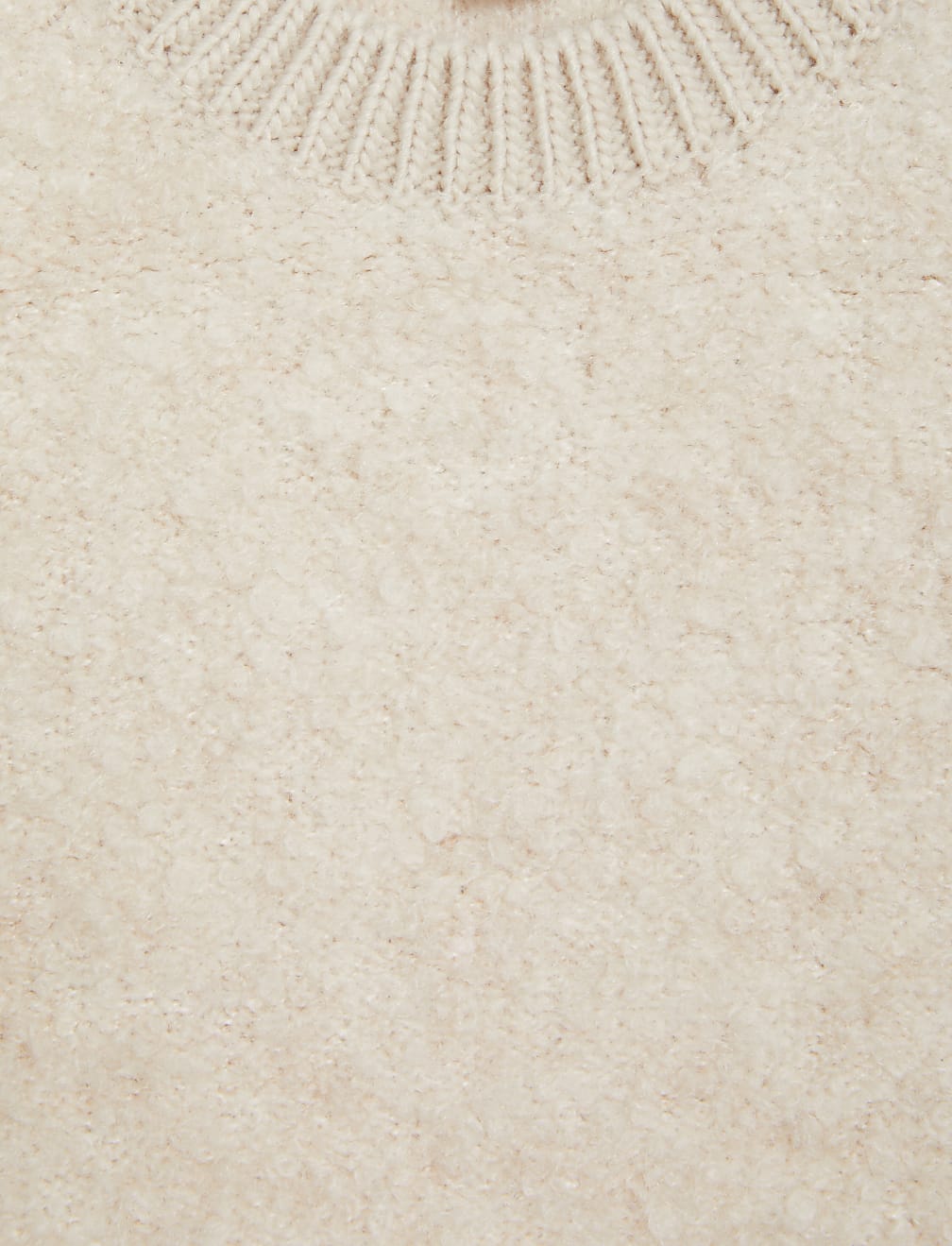 Textured Crew Neck Knitted Vest