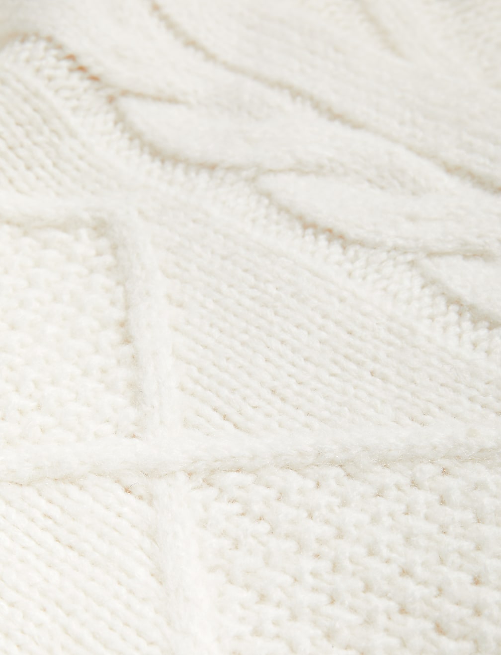 Cable Knit Edge to Edge Longline Cardigan