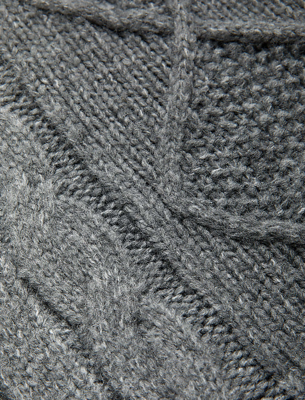 Cable Knit Edge to Edge Longline Cardigan
