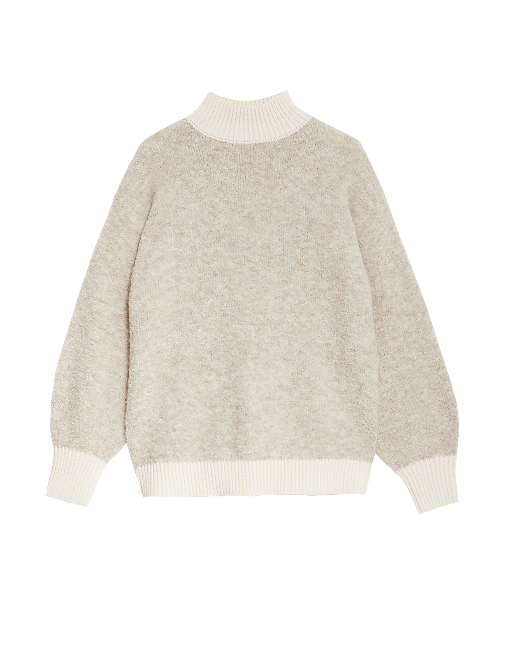 Textured Funnel Neck Jumper