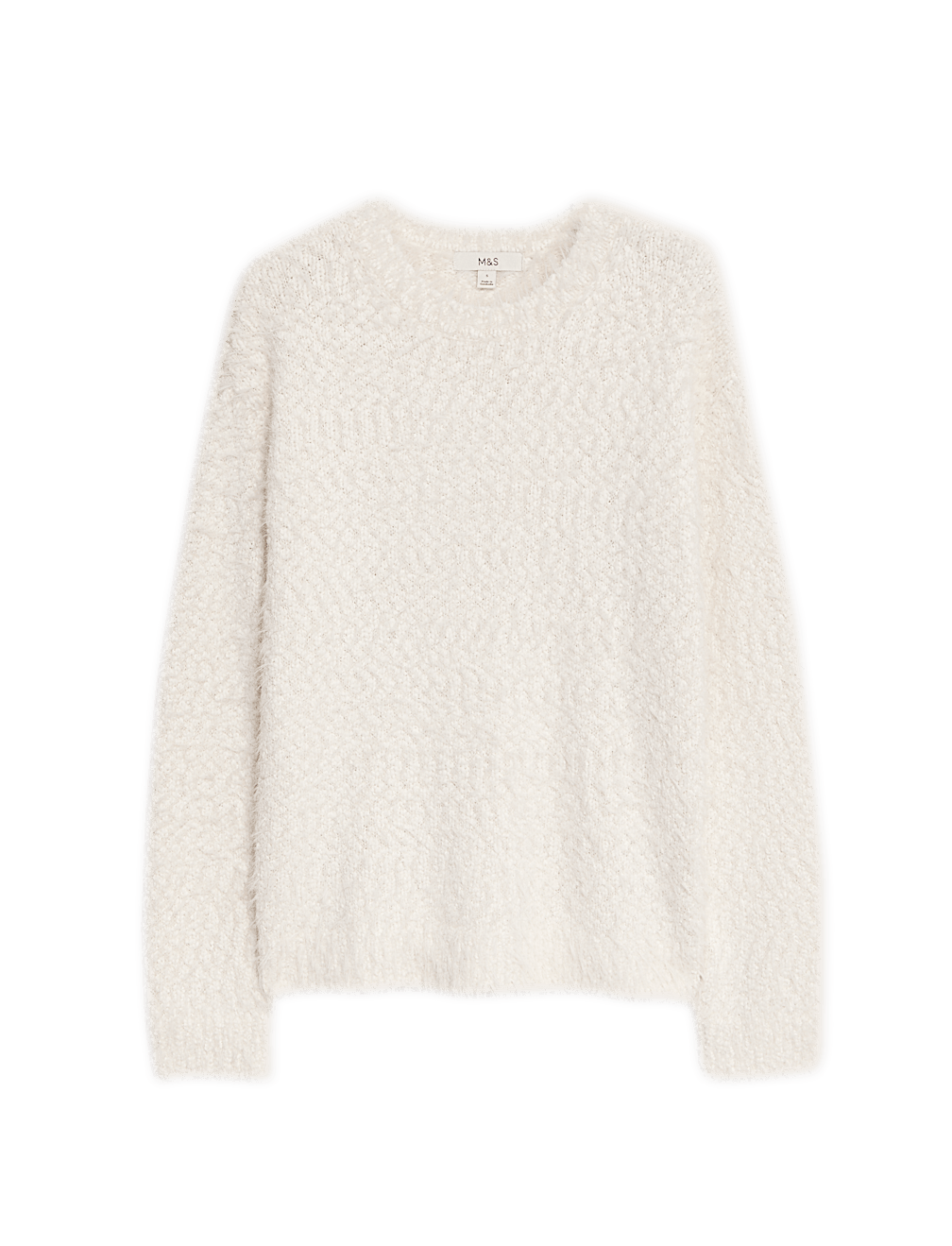Textured Crew Neck Jumper