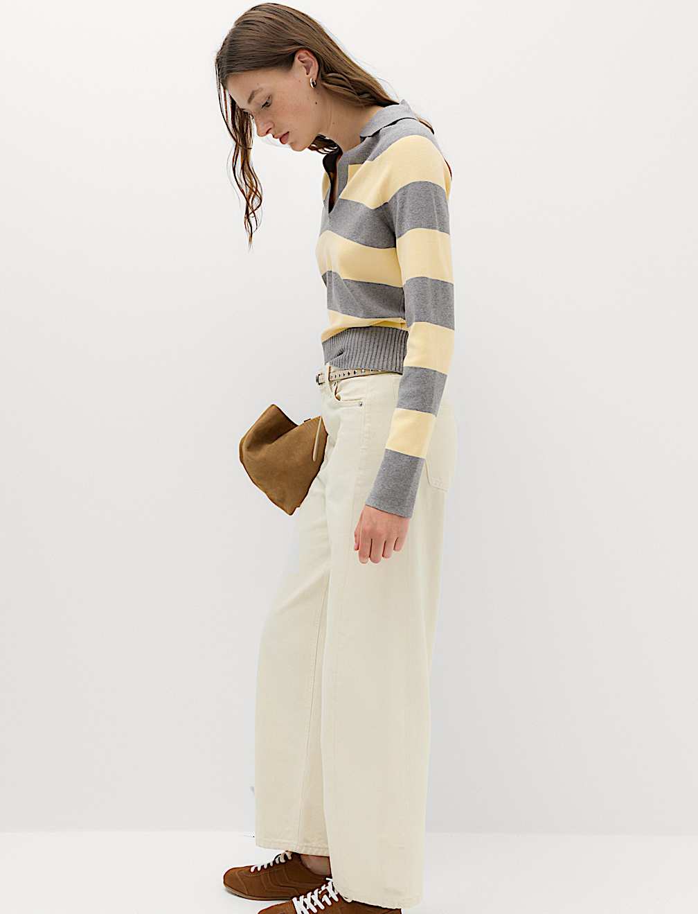 Striped Knitted Rugby Top
