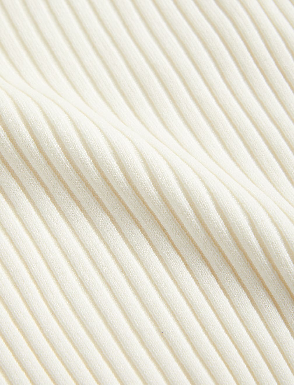 Ribbed Collared V-Neck Jumper