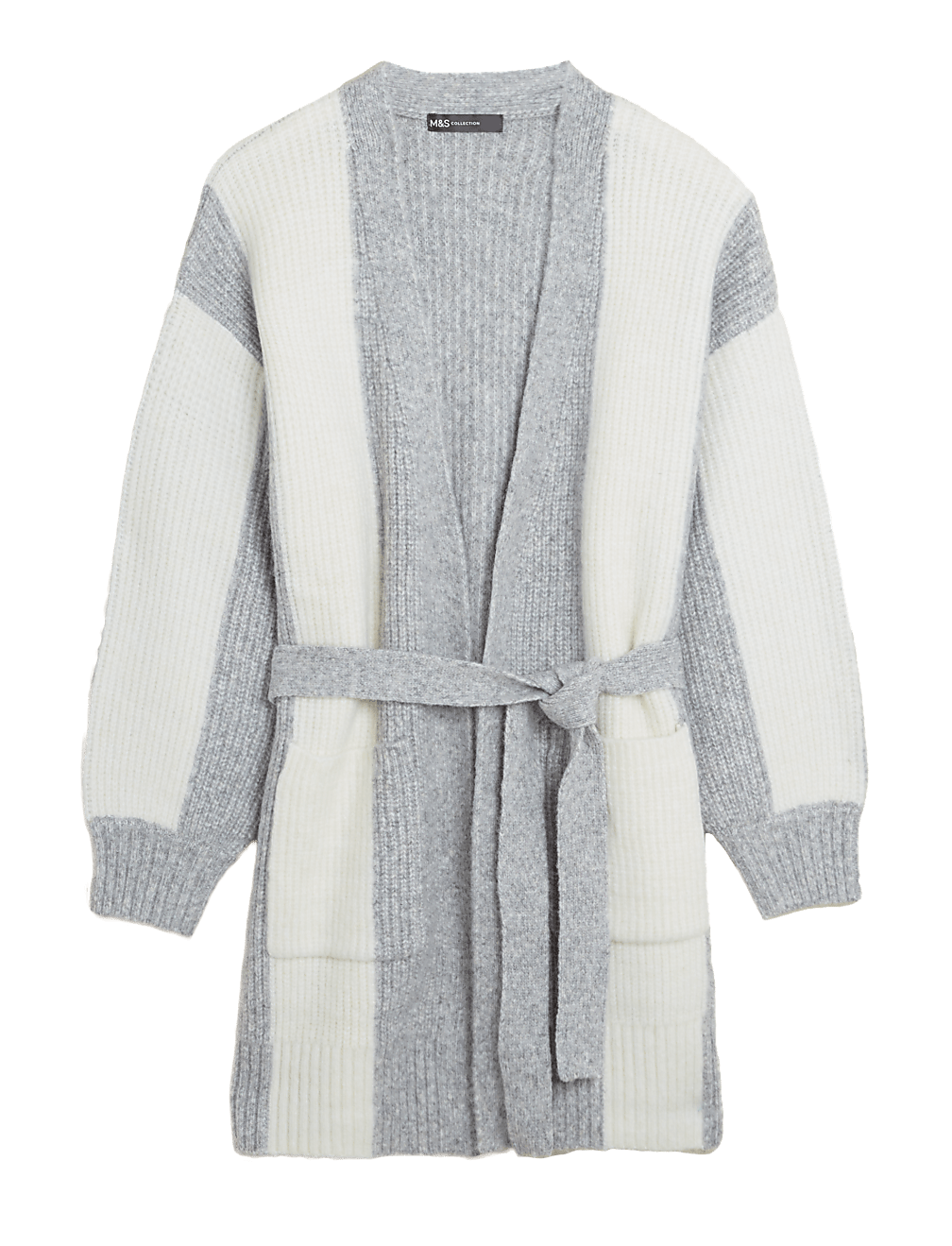 Recycled Blend Striped V-Neck Cardigan