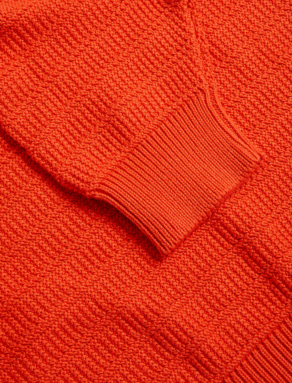 Cotton Rich Puff Sleeve Knitted Top