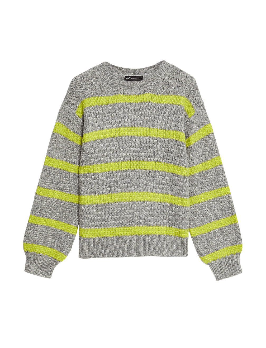 Recycled Blend Striped Crew Neck Jumper