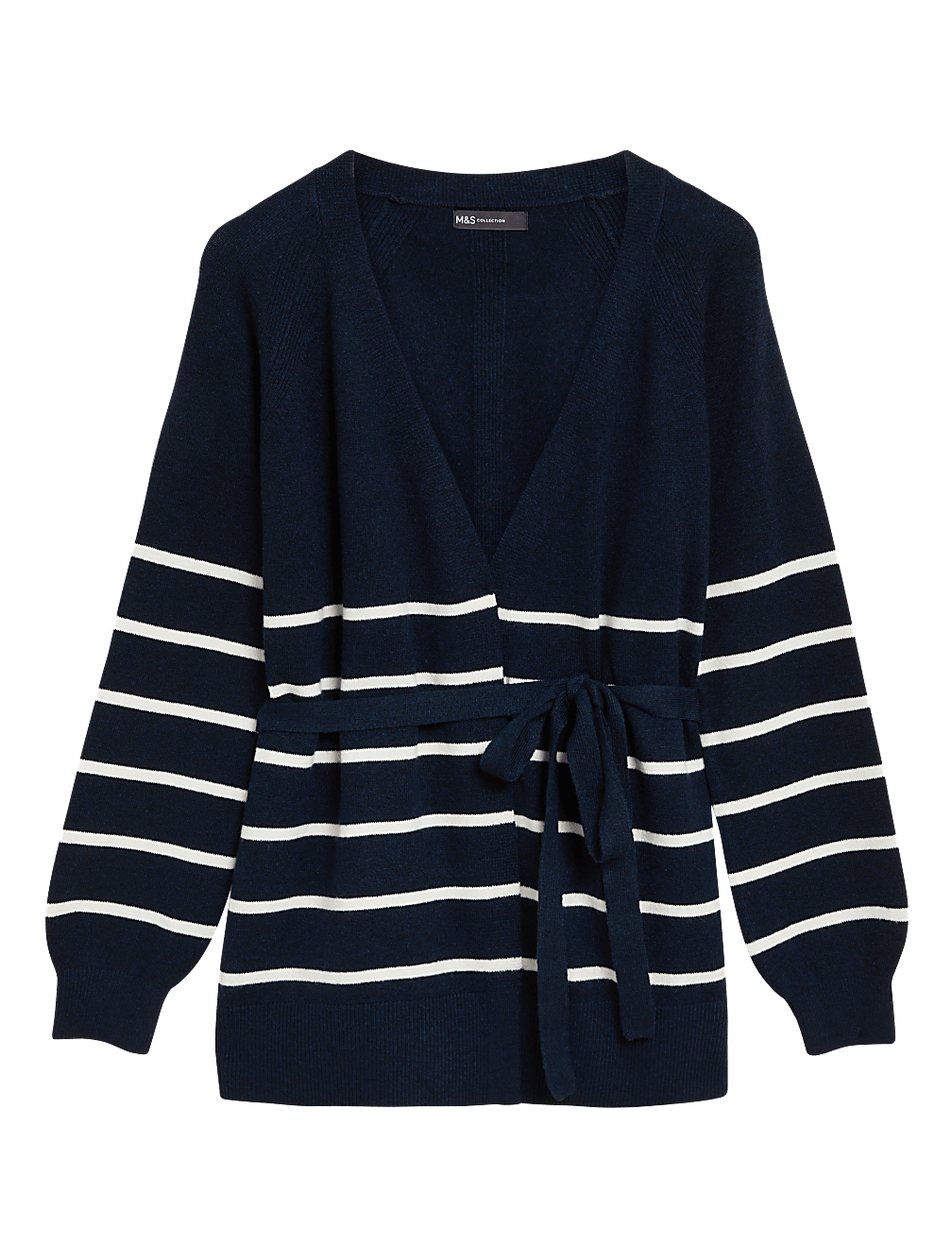 Recycled Blend Striped Relaxed Cardigan