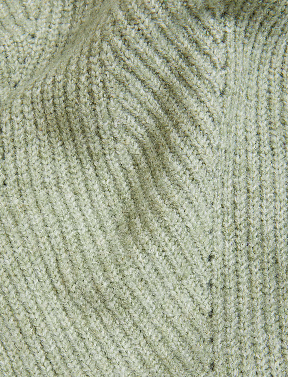 Ribbed Crew Neck Cardigan
