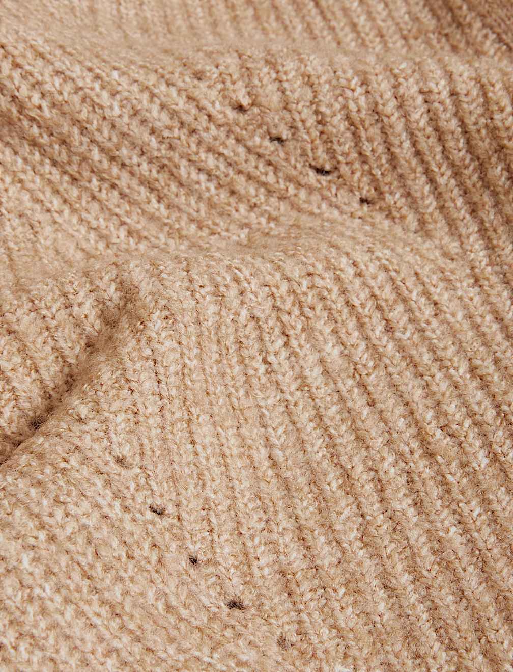 Ribbed Crew Neck Cardigan