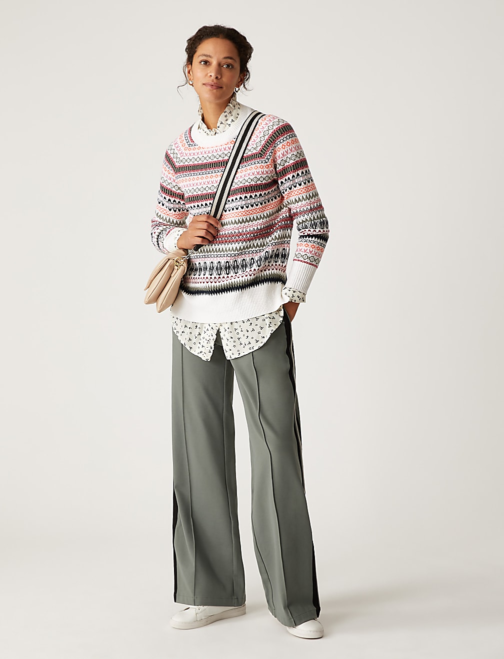 Recycled Blend Fair Isle Relaxed Jumper