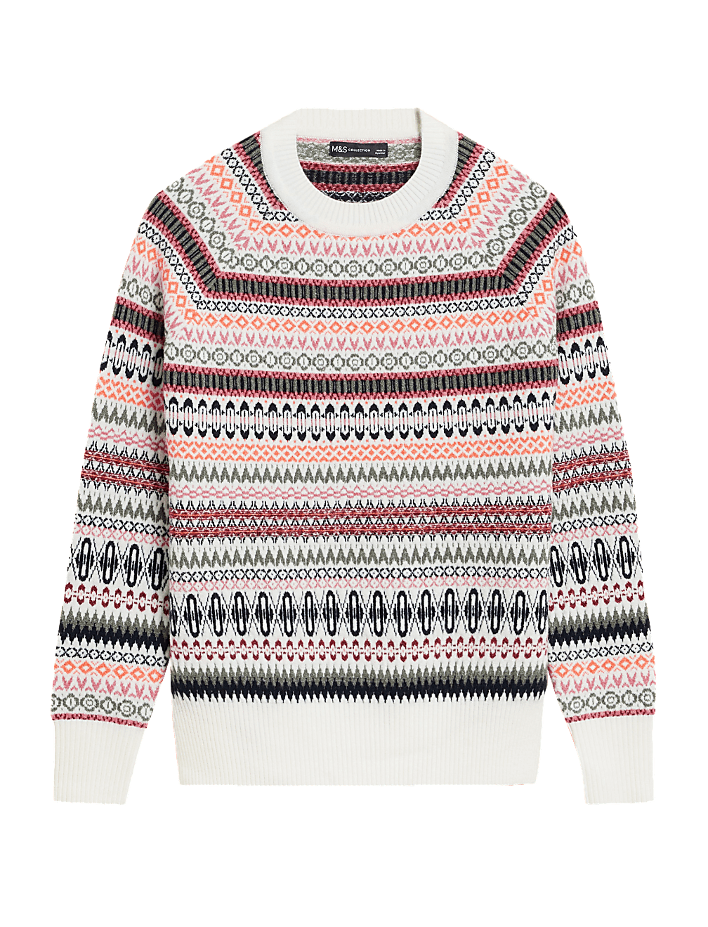 Recycled Blend Fair Isle Relaxed Jumper