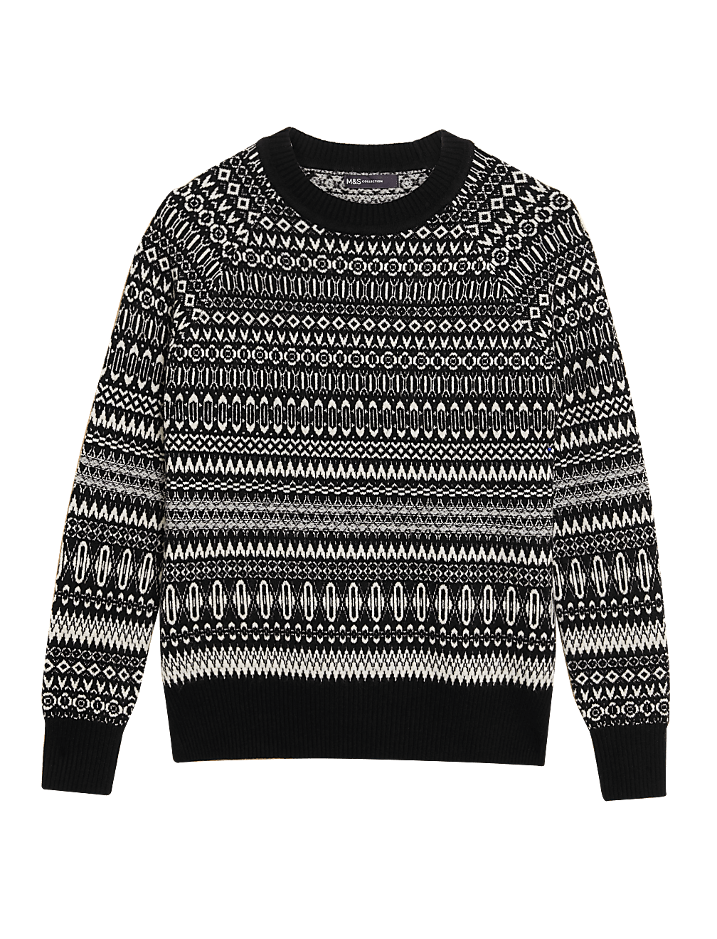 Recycled Blend Fair Isle Relaxed Jumper
