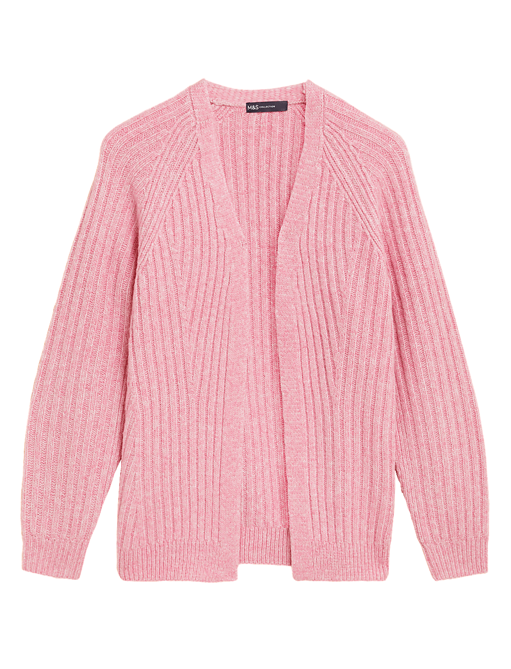 Recycled Blend Ribbed Relaxed Cardigan