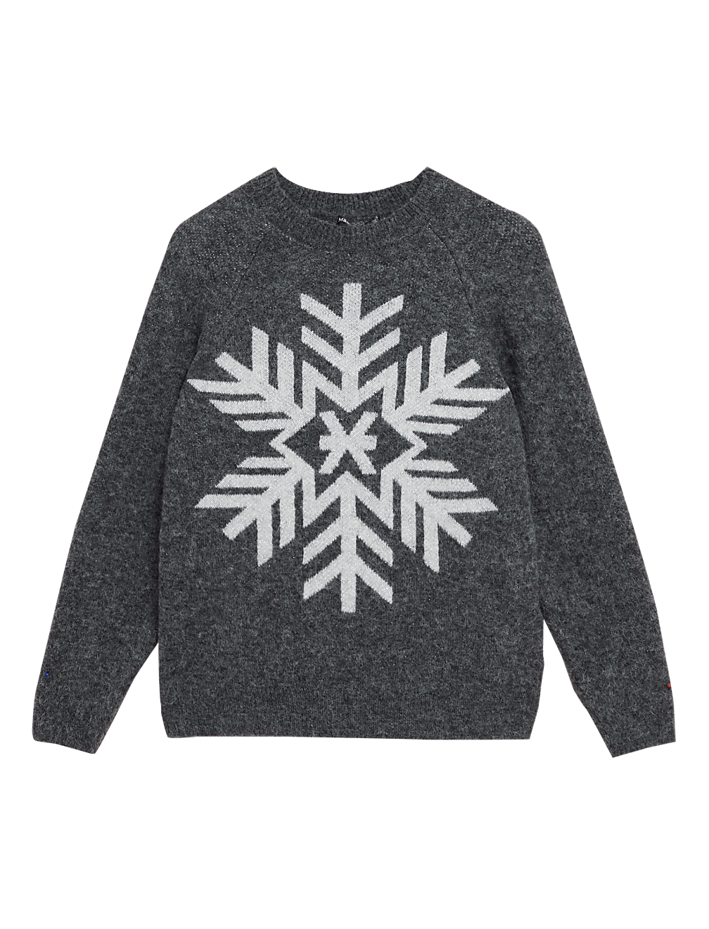 Snowflake Crew Neck Relaxed Jumper