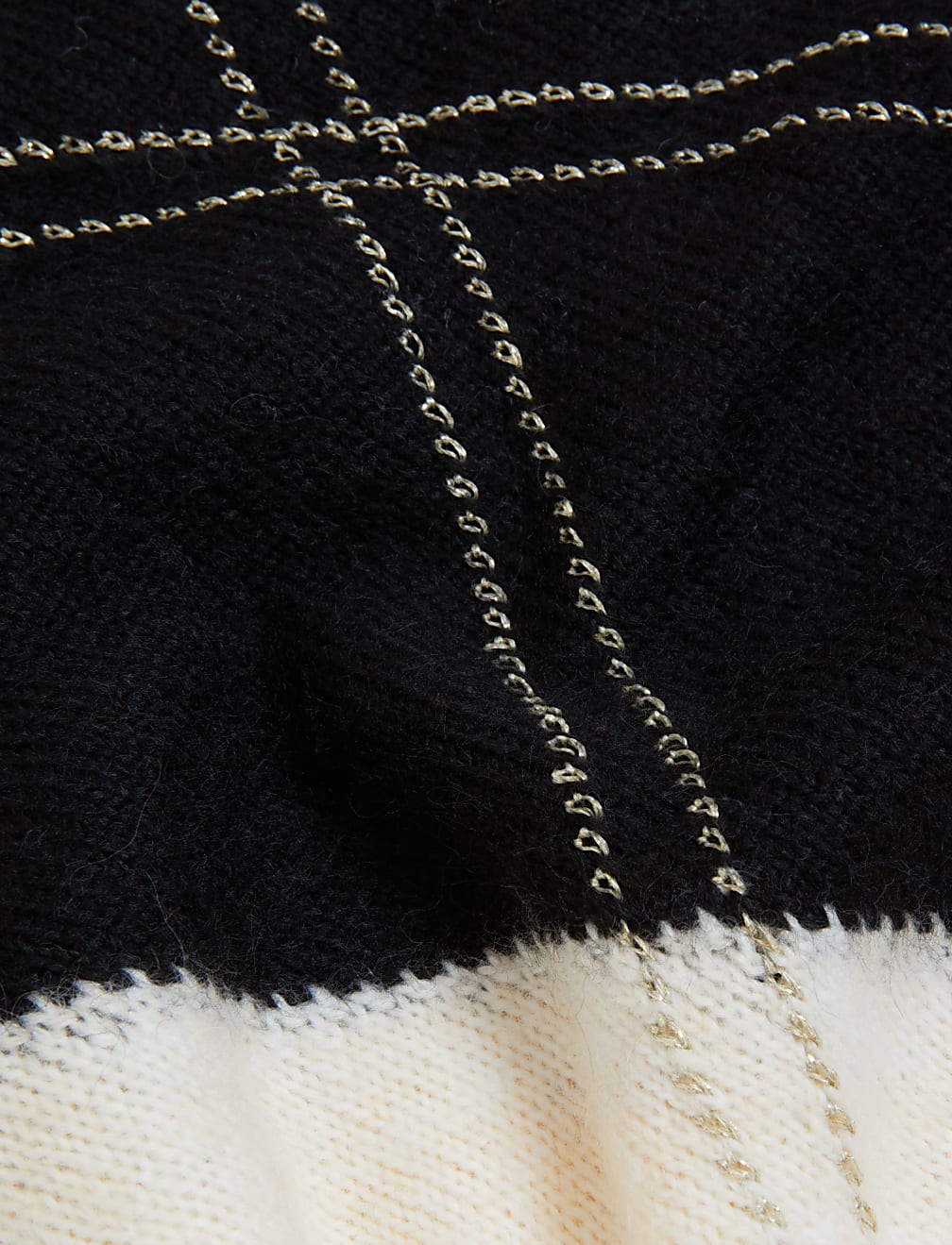 Recycled Blend Argyle Relaxed Jumper