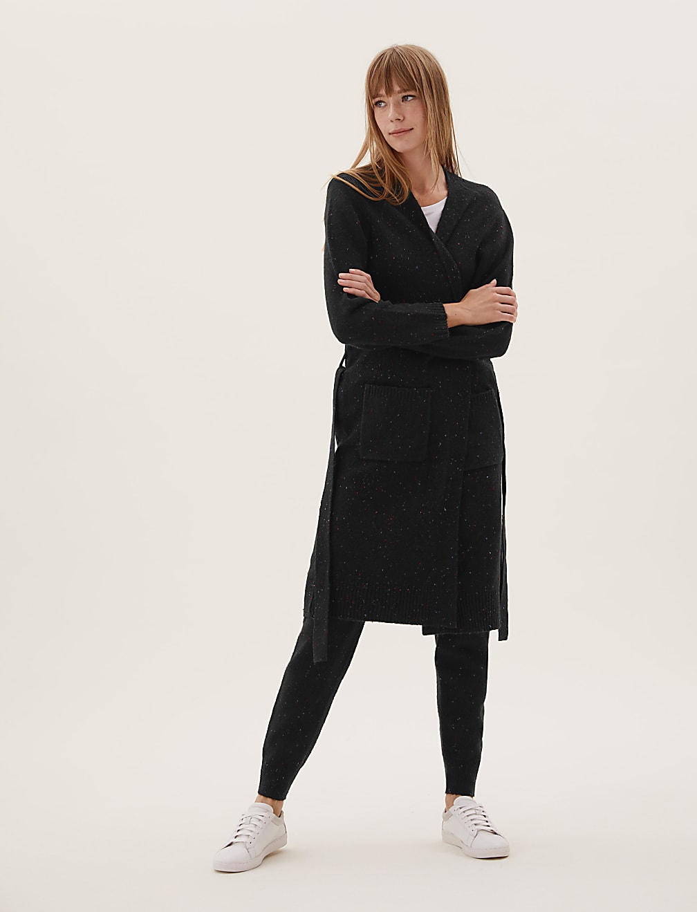 Textured Longline Cardigan