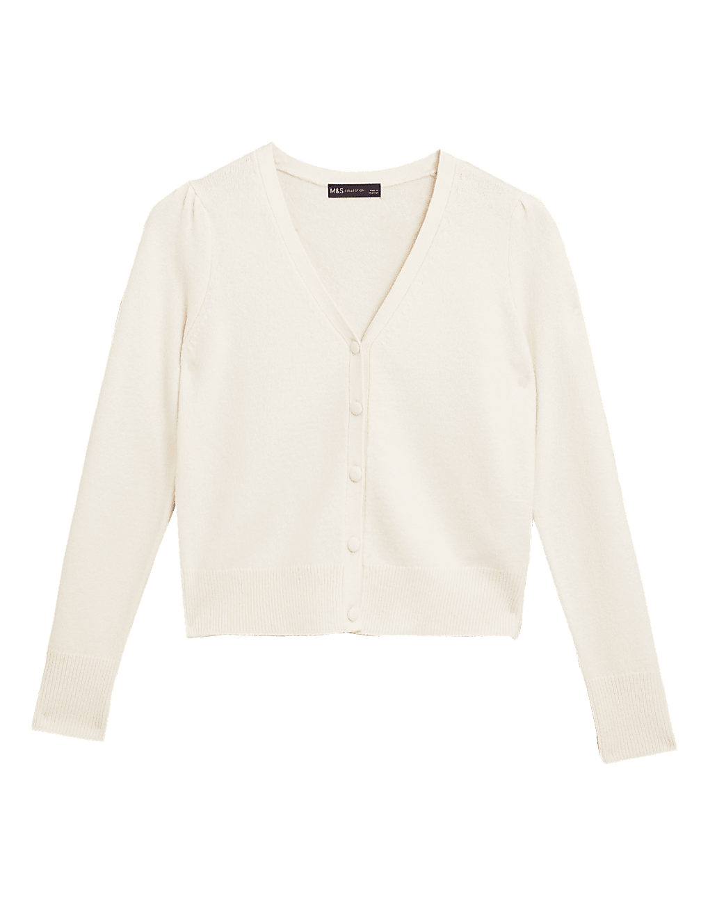 Cotton V-Neck Button Front Cardigan