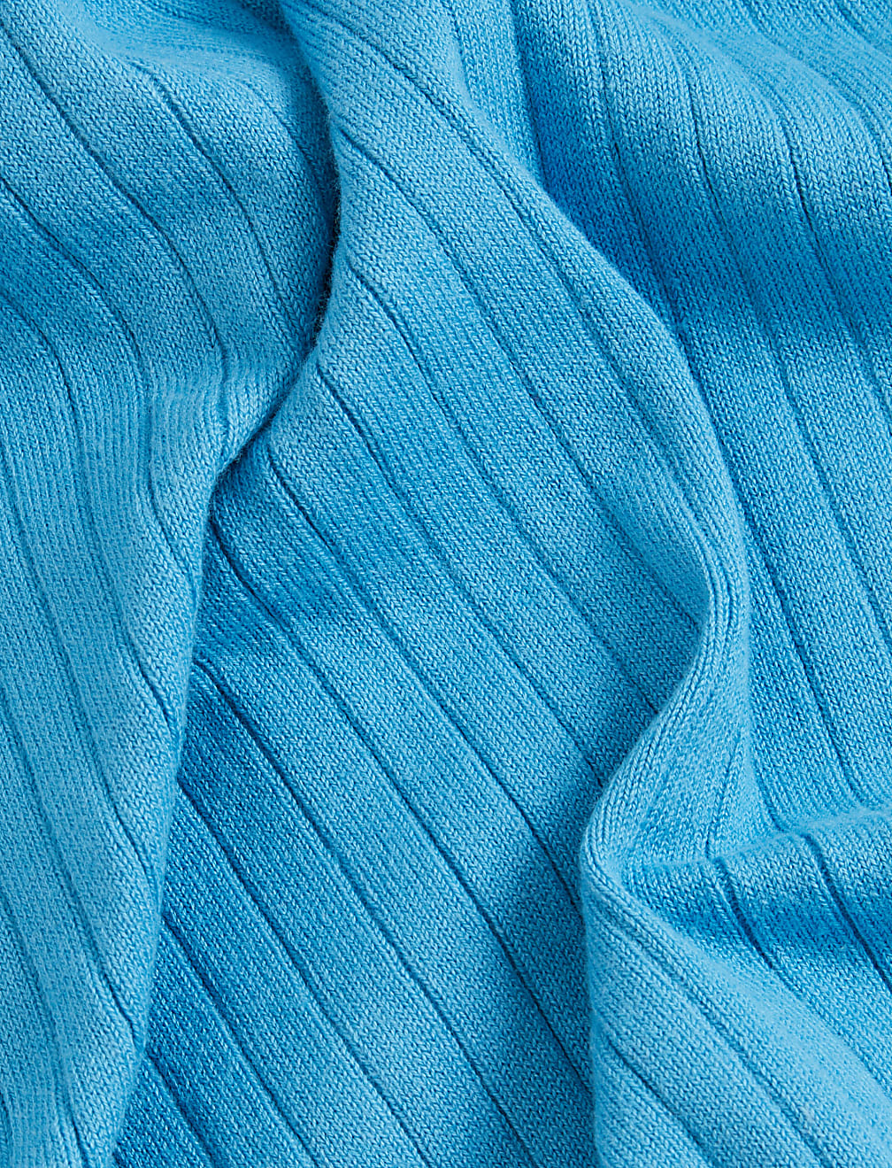 Cotton Rich Ribbed V-Neck Cardigan