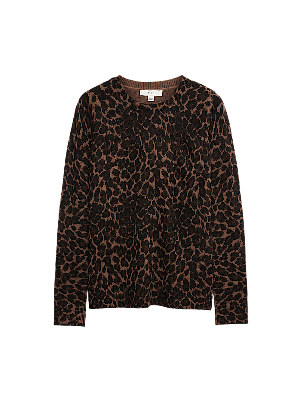 Animal Print Crew Neck Jumper