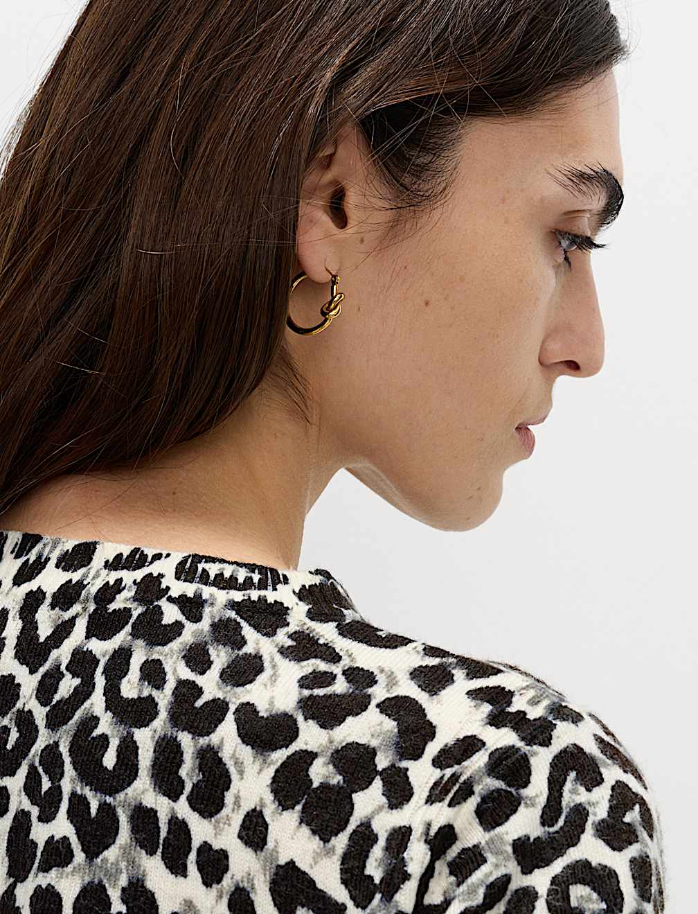 Animal Print Crew Neck Jumper