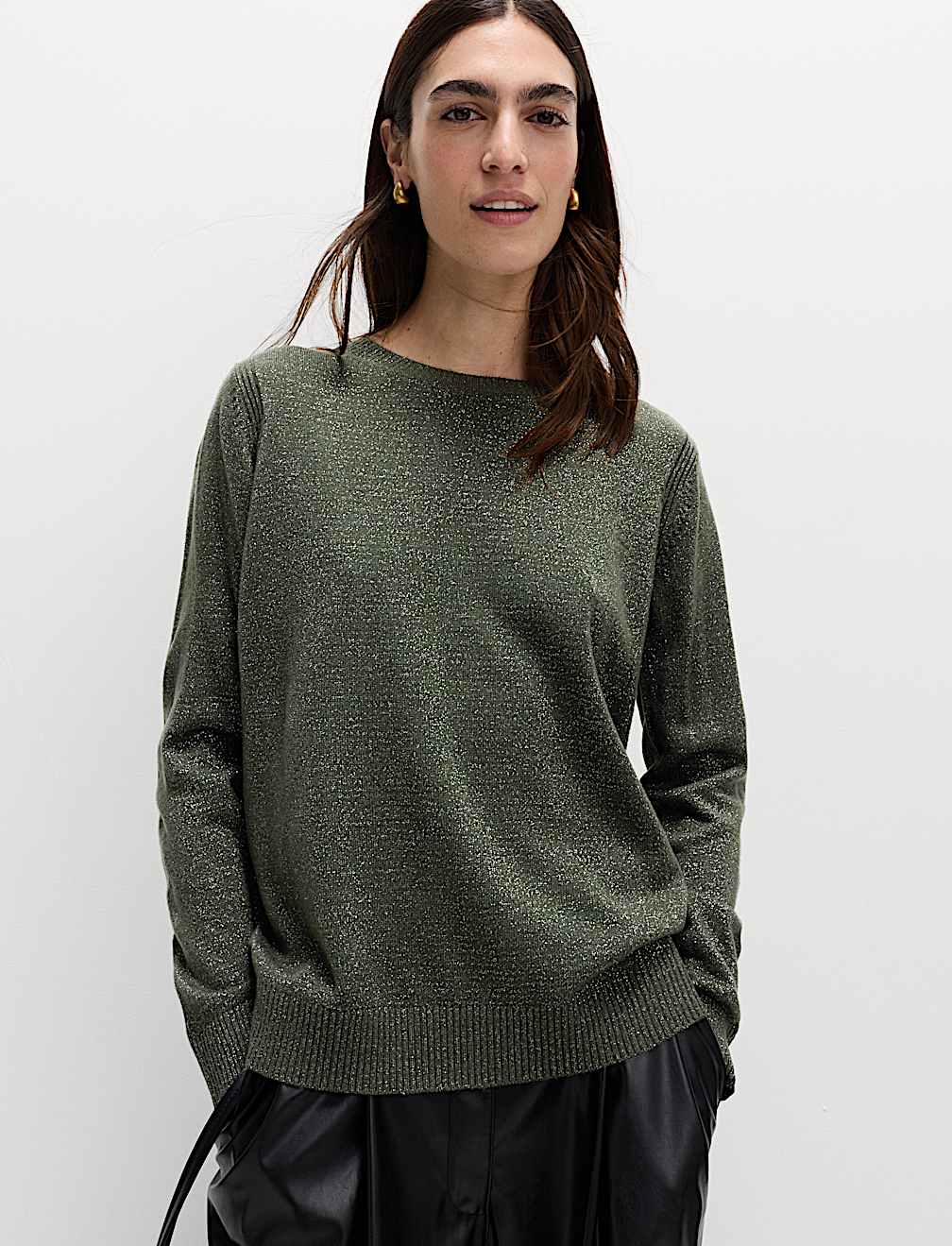 Cashmilon Sparkle Crew Neck Jumper