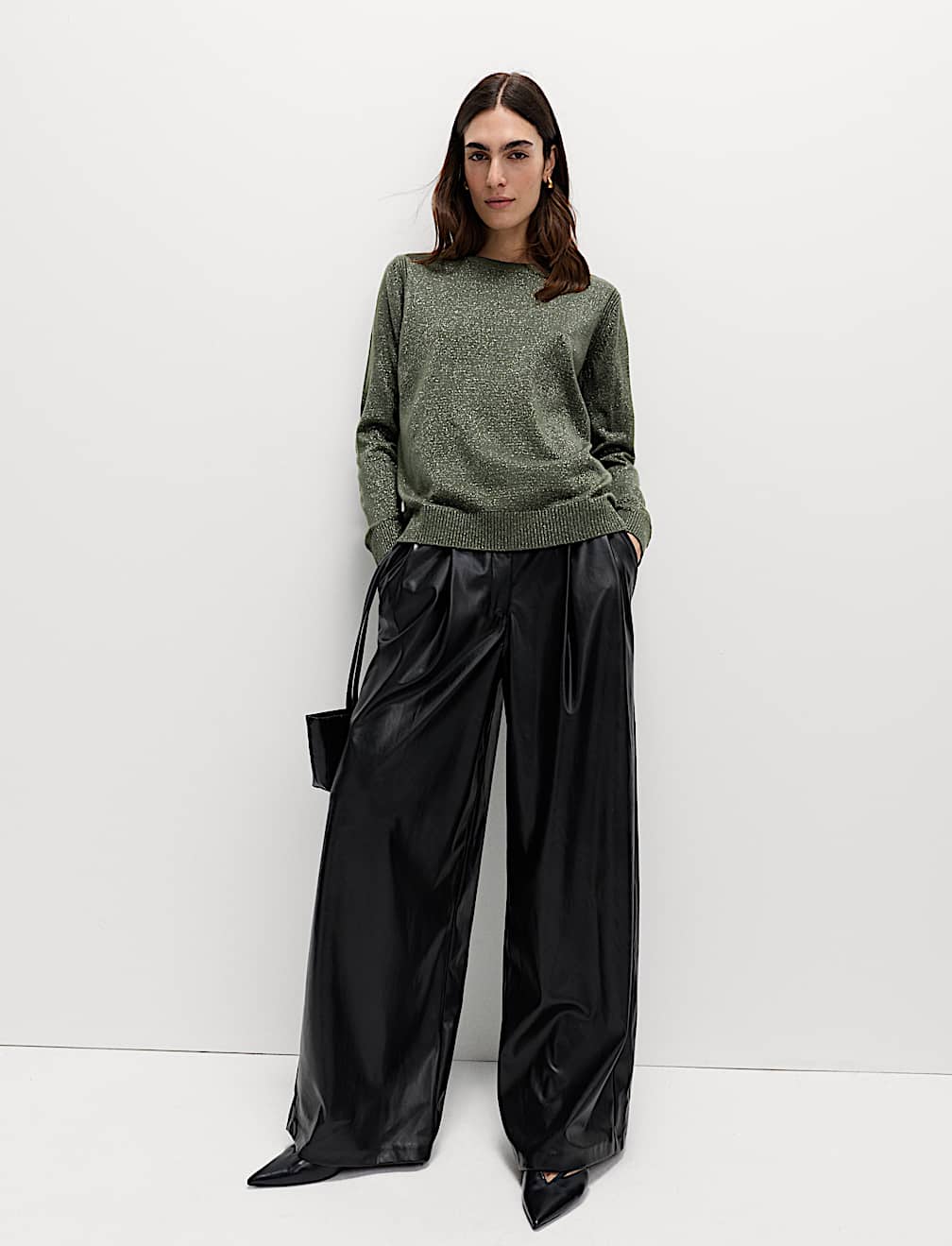 Cashmilon Sparkle Crew Neck Jumper