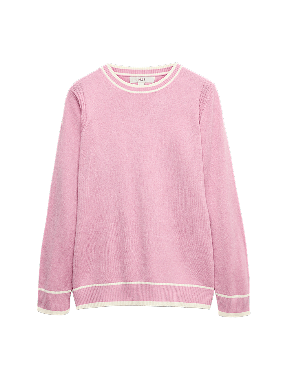 Supersoft Tipped Crew Neck Jumper